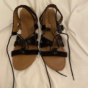 Black Gladiator Sandals